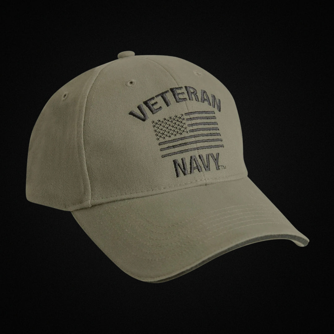 Vintage Veteran Low Profile Cap – Air Force, Marines & Navy Brushed Cotton Twill Hat