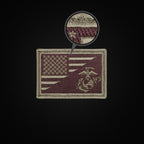 1891: Us Flag/USMC Eagle, Globe and Anchor Morale Patch