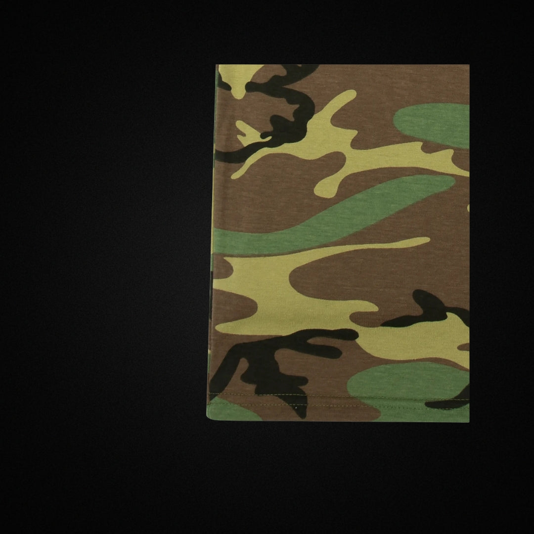 Kids Long Sleeve Camo T-Shirt Woodland camo